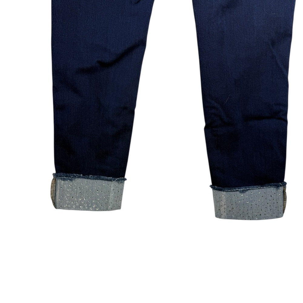 Women's 9th & Main Sequined Cuff Blue Jeans - Size 6 - Picture 6 of 8
